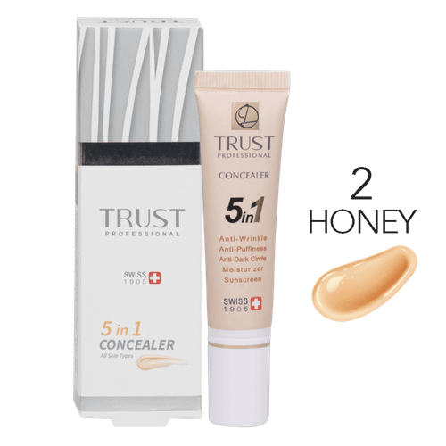 کانسیلر تراست هانی بژ 15 میل پوشاننده سیاهی و پف دور چشم SPF30