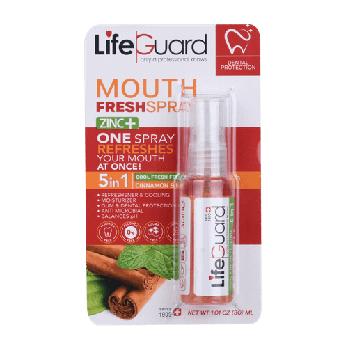 اسپری خوشبوکننده دهان لایف گارد با طعم دارچین و نعناع 30 میل