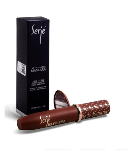 ریمل قهوه ای حجم دهنده مژه سرژه ماندگاری بالا رنگ قهوه ای