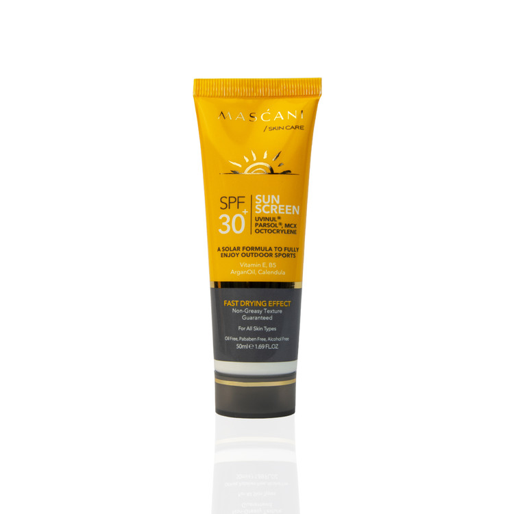 ترکیبات ضدآفتاب ماسکانی SPF30 محافظت UVA و UVB